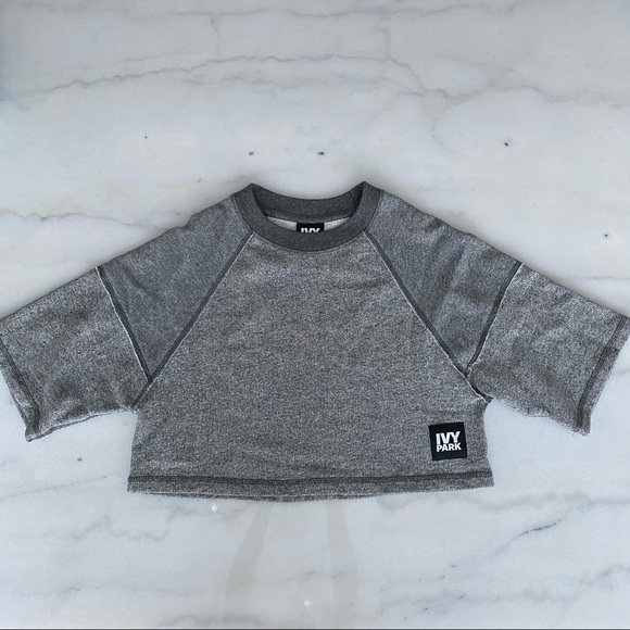 Ivy Park Raw Edge Crop Top XXS (NWOT) - Picture 3 of 4